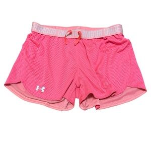 Under Armour Pink Mesh Athletic Shorts size S